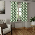 thumbnail image 2 of Ambesonne Exotic Grommet Curtain, Toucan Bird Drawing Print, 50"x72", Ivory and Fern Green, 2 of 5