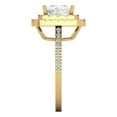 thumbnail image 3 of Halo Engagement Ring for Women - 2.07ct Simulated Diamond in 14K Yellow Gold Promise Ring, 3 of 6