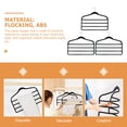 thumbnail image 2 of RENACLIPY 3-Pack Space Saving Multi-Layer Pants Hangers, Black ABS Closet Organizers for Efficient Storage, 2 of 8