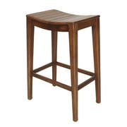 Elmo Wooden Bar Stool, Amber by NPD