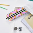 thumbnail image 6 of Cauagu Colorful Cow Skin Print Leather Pencil Pen Case - Stationery Bag Portable Stationery Bag Big Capacity Pencil Pouch Cosmetic Organizer Bag for Men & Women, 6 of 7