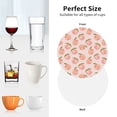 thumbnail image 6 of Kdxio Peach With Leaves Funny Coasters,4 Pcs Leather Coasters,Housewarming Gifts,Protect Furniture from Water Marks Scratch and Damage, 6 of 6