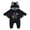 B, variant on Emy Dola My First Halloween Outfit Newborn Baby Boy Bat Jumpsuit One-Piece Infant Girl Bat Wing Hoodie Romper 0-18 Months-1Pcs