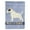 Black & White, variant on Bull Terrier Red Welcome Garden Flag