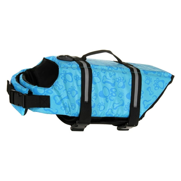 Chaleco salvavidas para mascotas, chaleco salvavidas portátil de malla transpirable reflectante para perros, para navegación, natación y playa, azul M