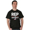 thumbnail image 4 of Dominicana Rep the Republic Cool Flag Men's Graphic T Shirt Tees Brisco Brands S, 4 of 4