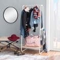 thumbnail image 3 of Linon Athania Clothing Rack Hall Tree, Tall, White, 3 of 8