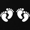 thumbnail image 2 of CafePress - Twins Footprints Maternity T Shirt - Maternity Dark T-Shirt, 2 of 3