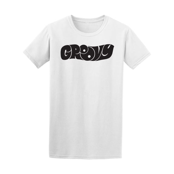 Groovy Banner Word Art Tee Men's -Image by Shutterstock