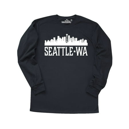 Seattle Washington Skyline WA Cities Long Sleeve