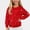 Red, variant on ITSAME Christmas Sweater for Girls (5-15) Snowflake Polka Dot Print Crewneck Long Sleeve Knit Pullover for Holiday Party Size 11