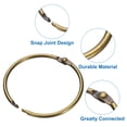 thumbnail image 3 of Uxcell 36pcs Shower Curtain Rings, 2 Inch Round Snap Shower Curtain Hooks for Curtain Rods, Bronze, 3 of 5