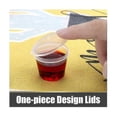 thumbnail image 3 of 100 Pieces Small Plastic Containers With Lids, 25ml Small Sauce Pots Plastic Pots Jelly Pots, 3 of 5
