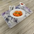 thumbnail image 2 of Ambesonne Purple Place Mats Set of 4, Cascading Down Leaves Fall, Standard Size, Coconut Quartz and Lilac, 2 of 5
