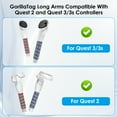 thumbnail image 4 of Qoosea  Controller Handle Attachments VR Accessories,VR Gorilla Tag Long Arms Dual Extension Grips Compatible with Meta Quest 1/2/3/3s for Beat Saber Golf Club Baseball More VR, 4 of 9