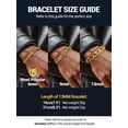 thumbnail image 4 of PROSTEEL Bracelet for Men Women Stainless Steel Gold Plated Figaro Chain Wrist Link Bracelets 13MM 8.3 inch Birthday Birthday Father Day Jewelry Gift for Him Dad Son Adult Age, 4 of 8