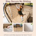 thumbnail image 4 of Funda de asiento de coche para perros YOVEEKLE, suave, impermeable, de franela de felpa, 4 of 7