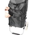 thumbnail image 3 of 40L Foldable Shopping Trolley with Wheels & Removable Waterproof Oxford Bag, 88lbs Load Capacity, Portable Cart for Grocery/Market/Travel, Black, 3 of 10