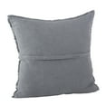 thumbnail image 4 of SARO 13049.ST20S 20 in. Square Fringed Design Linen Pillow with Down Filled  Slate, 4 of 4