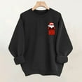 thumbnail image 2 of Lorytime Womens Christmas Sweatshirts Santa Claus Print Shirt Crew Neck Long Sleeve Pullover Loose Tops for Holiday, 2 of 6