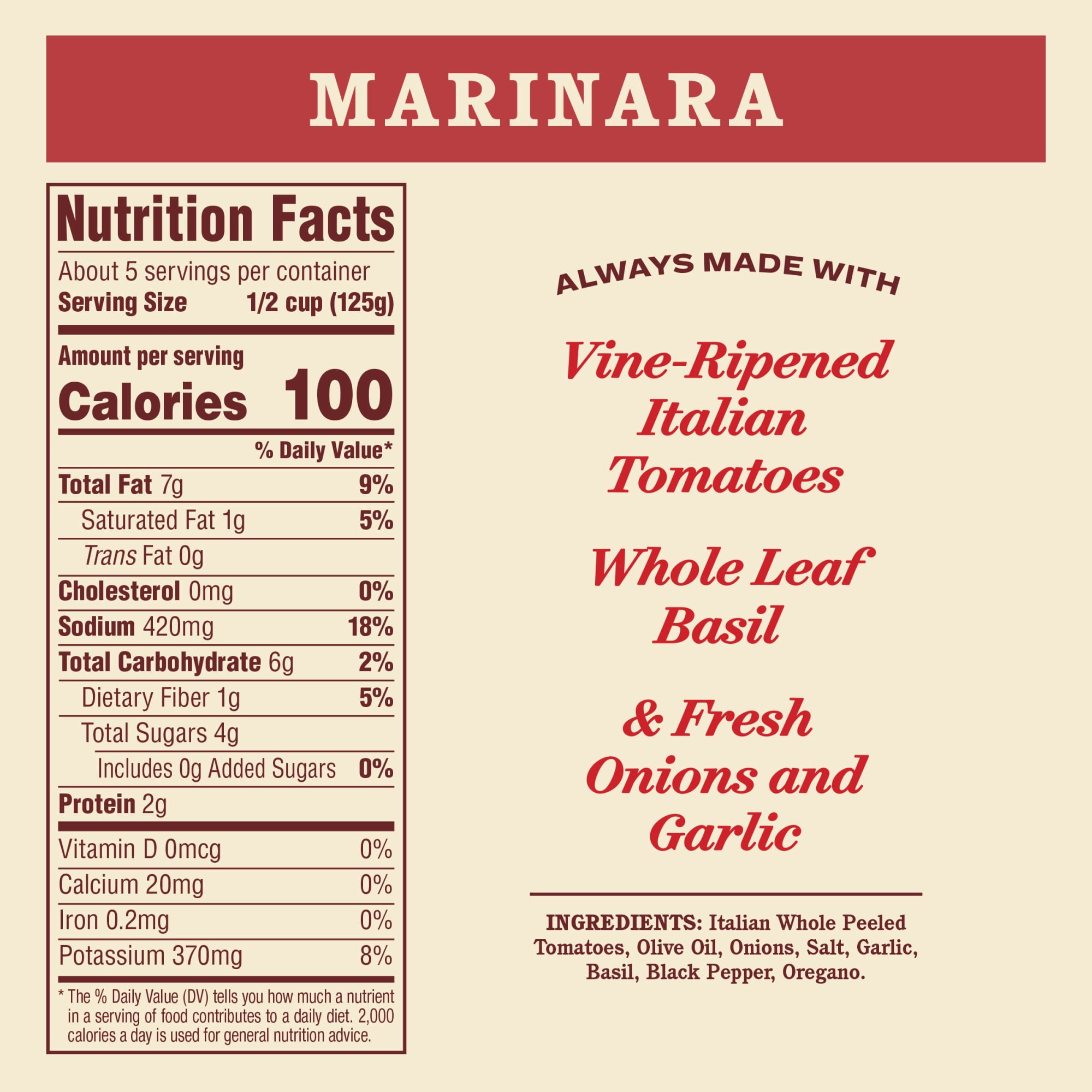 Rao's Homemade Marinara Sauce Made with Italian Tomatoes, 24 oz