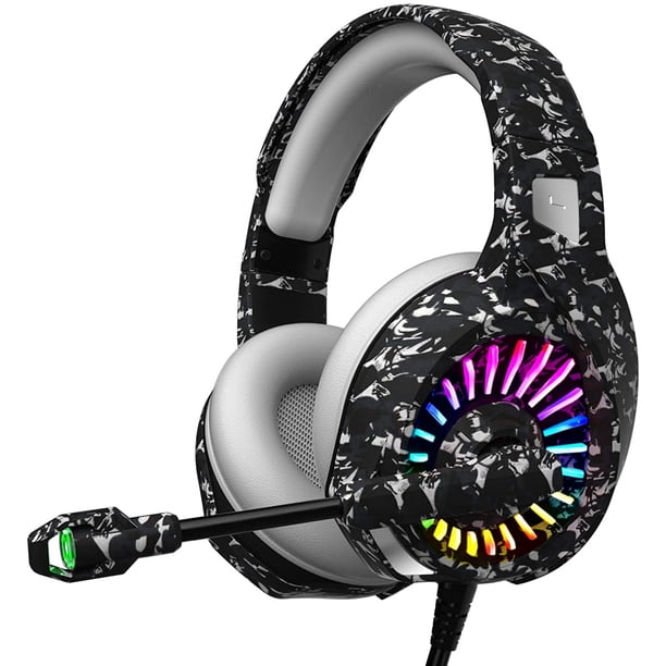 Audifonos Alambricos Ziumier Z20 Camuflaje Gris Ziumier Xbox One - Play Station - Nintendo Switch