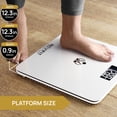 thumbnail image 4 of Báscula de baño INEVIFIT, báscula corporal digital de alta precisión. Mide hasta 181 kg. Incluye pilas., 4 of 5