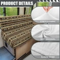 thumbnail image 6 of XYZCANDO Western Aztec RV Dinette Cushion Covers Stretchable Camper Accessories Universal Couch Cover 2 Cushion Sofa Soft Sofa Covers Washable 1 Backrest Cover and 1 Bench Cover Brown, 6 of 7