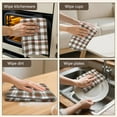 thumbnail image 5 of 6 Pcs Funny Kitchen Towels,Green and Red Christmas Plaid Pattern Microfiber Dish Towels,Kitchen Tea Towels,Kitchen Towel Set (18" X 26"), 5 of 7