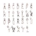 thumbnail image 1 of Bracelet Accessoires Coloré Goutte à Goutte DIY Pendentif 26 Pcs Lettre Huile Pendentif Alliage Maison DIY, 1 of 9