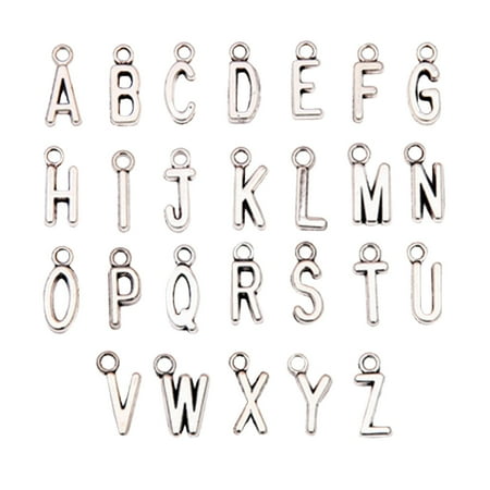 

Yinmgmhj room decor Accessories Bracelet Colorful Dripping DIY Pendant 26PC Oil Letter Pendant Alloy Home DIY Hangs