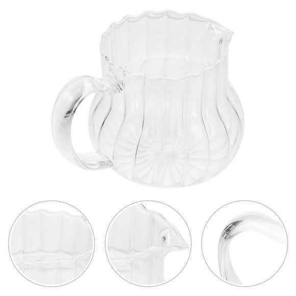 Glass Milk Jar Glass Sauce Container Coffee Storage Pot Sauce Serving Cup