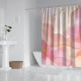 thumbnail image 2 of Pink Gold Wave Marble Pattern Shower Curtain 72"x84" ,Bathroom Decorative Shower Curtains Set with 12 Hooks,Modern Waterproof Washable Shower Curtain, 2 of 6