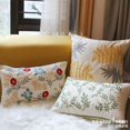 thumbnail image 4 of Funda de almohada 100% algodón, funda de almohada bordada con flores rústicas, sofá de sala de estar, cojín bordado de cuero sin alma para almuerzo, almohada de ventana de bahía, algodón de alta dens JAMW Sencillez, 4 of 5