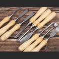 thumbnail image 2 of HEMU FASHION SHE.K 12PCS Wood Carving Chisel Set Sharp Woodworking Hand Knife Tools Gouges Steel DIY Woodcut Working Professional silver&wooden, 2 of 7