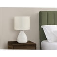 thumbnail image 5 of JERFIT Modern Ceramic Table Lamp with Drum Shade, Beehive Base Design, Cream Finish for Bedroom, Living Room, or Office Lighting, 5 of 6