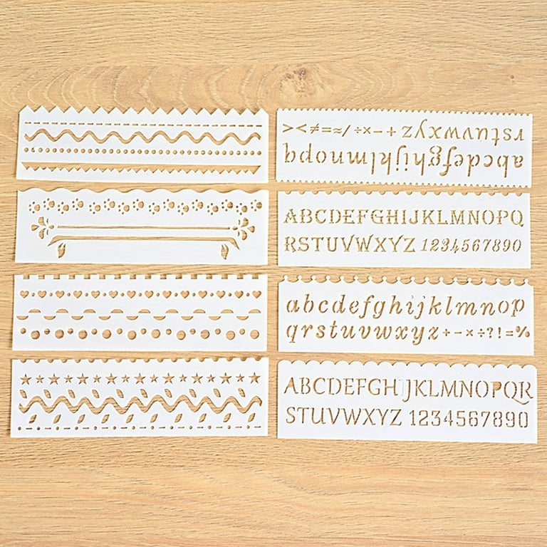 Multi-functional Drawing Stencils Straight & Wavy Lines Rulers