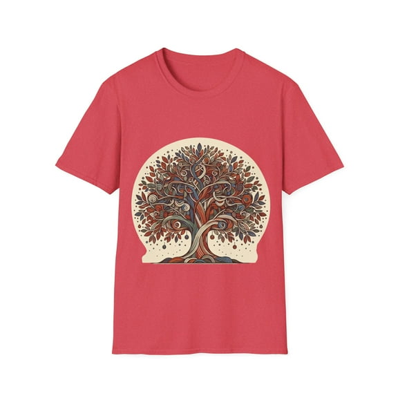 Litha-Inspired T-Shirt with Beautiful Oak Tree Design - 4 Color Options