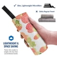 thumbnail image 2 of YFYANG Adult Microfiber Portable Travel Towel, Raspberries Leaf Watercolor Quick Dry Towel with Hiking Buckle PVC Pouch, 16" x 31.5", 2 of 6