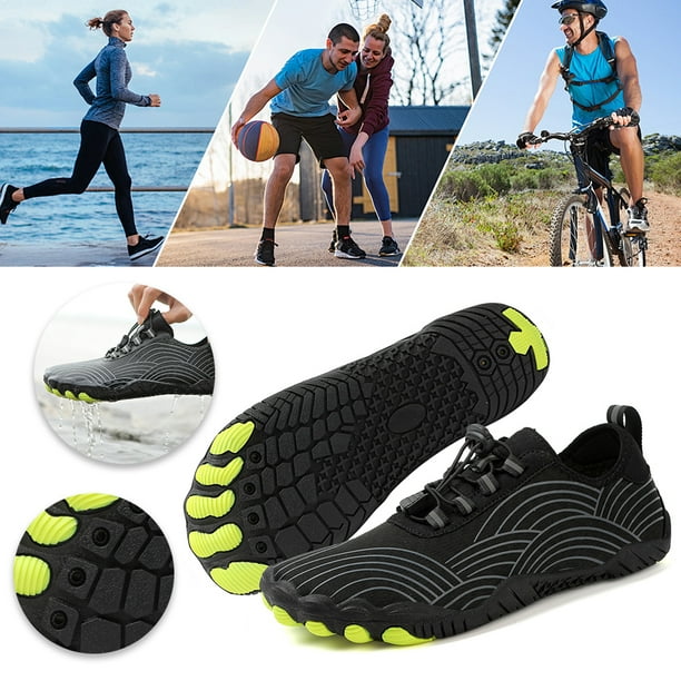 Zapatos Deportivos para Acuáticos Antideslizantes Transpirables Secado Rápido Playa Al Aire Libre