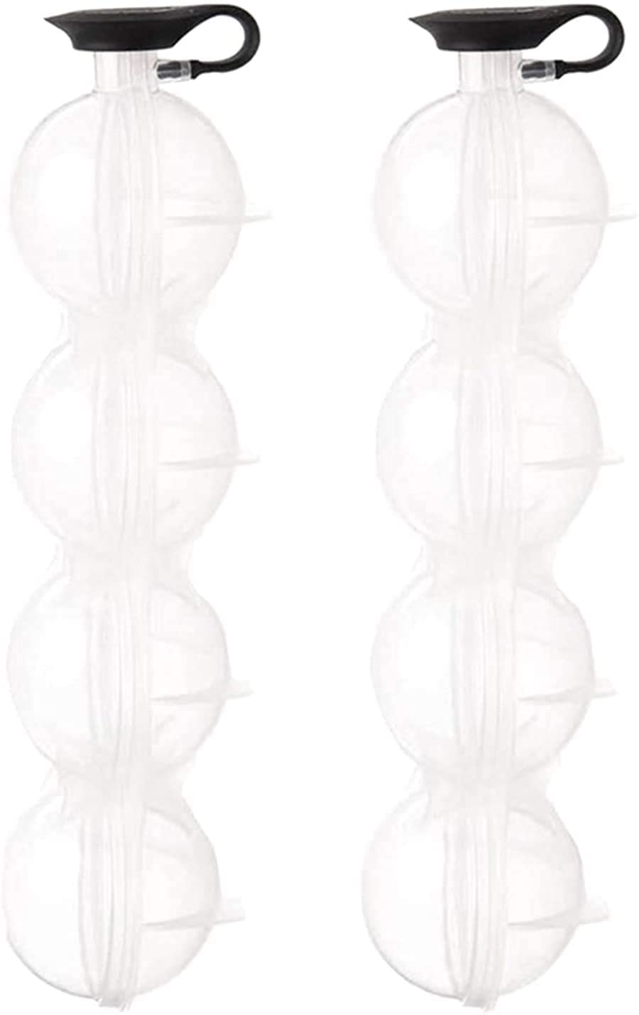 4hole Ice Ball Maker, 1/2 Pcs Whiskey Ice Mold Bar Round Ice Cube