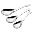 thumbnail image 3 of Cuchara de sopa china Matsuzay de acero inoxidable redonda para cocinar gruesa 13.3*3.5 cm plata, 3 of 6