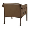 thumbnail image 4 of Parkfield Accent Chair in Molasses Brown  Faux Leather with Walnut Frame, 4 of 7