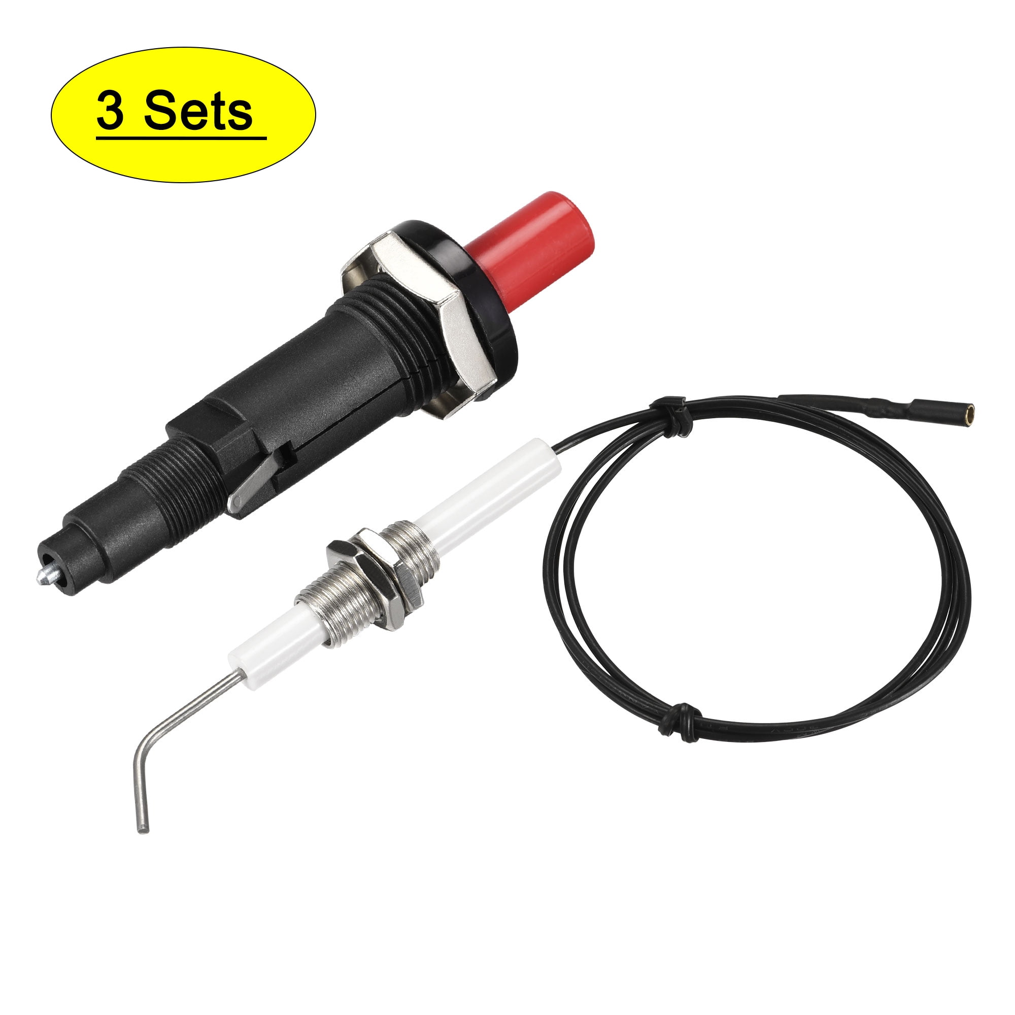 DUAL OUTLET GAS PIEZO SPARK IGNITION IGNITOR 18MM HOLE PIN & SPADE CONNECTION 