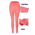 thumbnail image 6 of Youloveit Women Sport Leggings High Waist Yoga Pants Gym Tight Breathable Run Fitness Slim Sportswear Soft Athletic Tummy Control Cycling Workout, 6 of 6