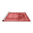 thumbnail image 2 of Ahgly Company Machine Washable Indoor Square Abstract Red Modern Area Rugs, 6' Square, 2 of 4