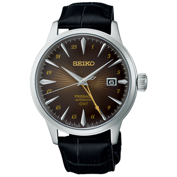Seiko Presage SSK039 Cocktail Time GMT - Rusty Nail