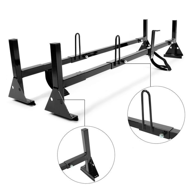 MELIPRON Universal Van Roof Ladder Rack Fit For Chevy Express