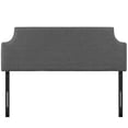 thumbnail image 3 of Modern Contemporary Urban Design Bedroom Queen Size Headboard, Grey Gray, Fabric, 3 of 4