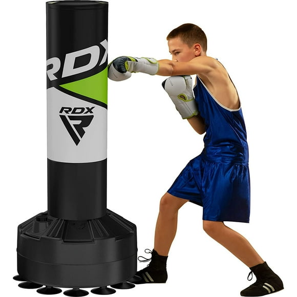 RDX Kids Freestanding Punching Bag with Gloves, 4FT Heavy Duty Junior Target Pedestal Bag Set Suction Cup Stand Base Free Standing Kickboxing MMA Boxing Muay Thai Karate Home Gym Fitness Workout